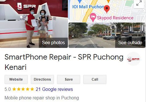 SPR Puchong Kenari Google Review